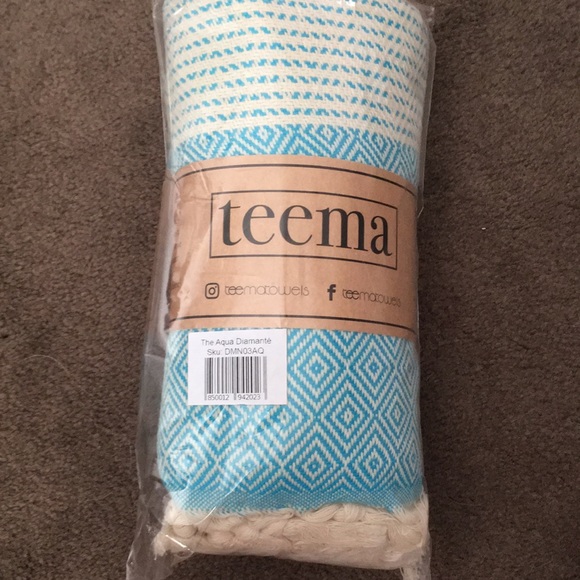 Teema Bath Nwt Turkish Towel Teema Aqua Diamant Poshmark